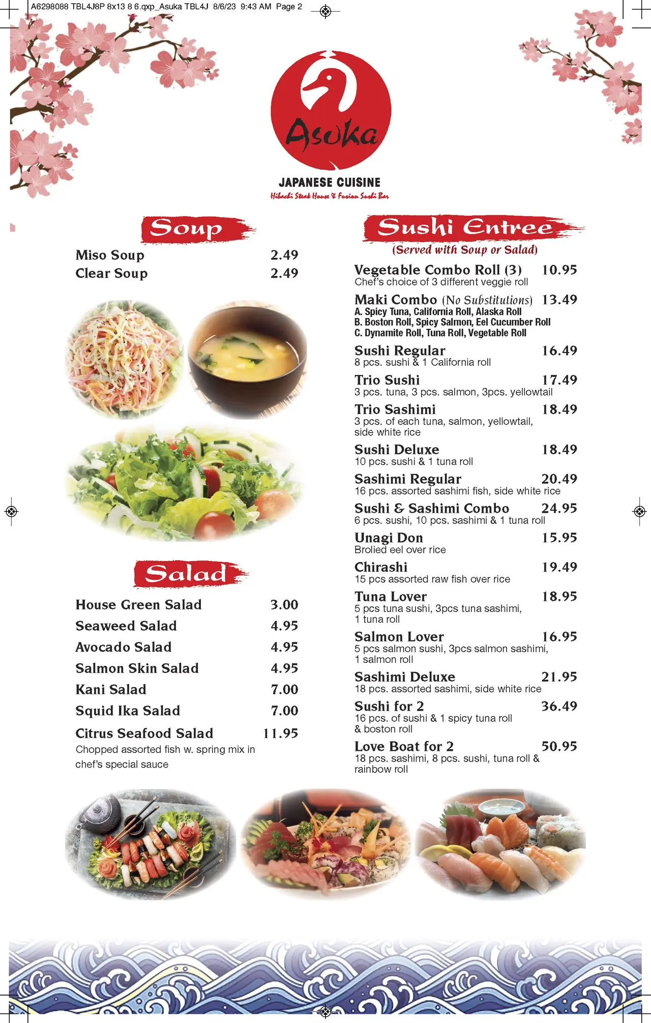 Asuka menu store